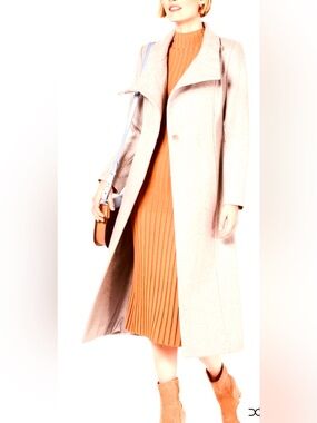 New* Wool blend Kenneth Cole Coat with Light Lining